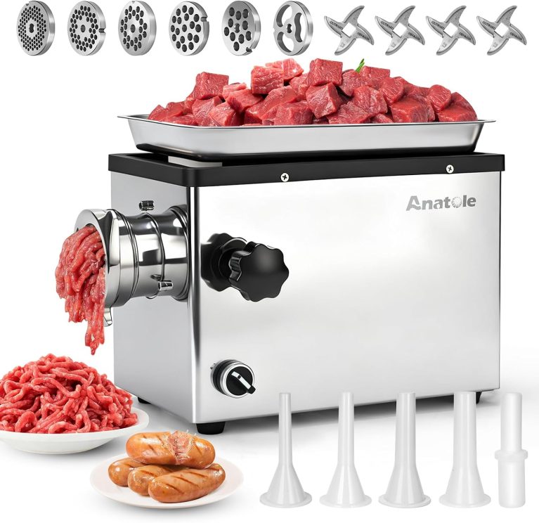 Anatole Hachoir a Viande Électrique Professionnel 1300W Acier Inoxydable